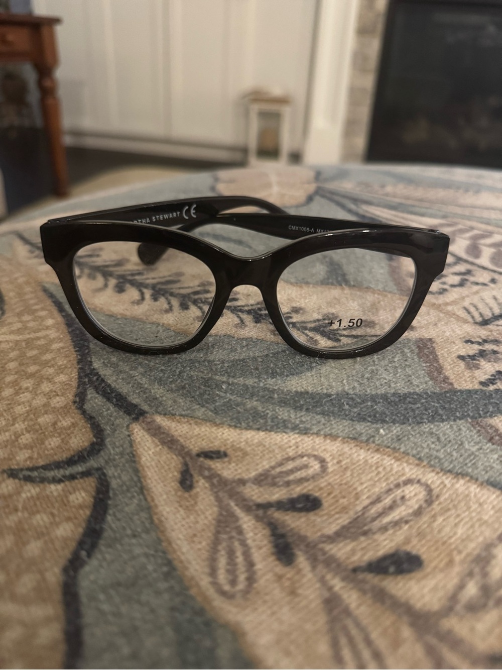 ❤️ Martha Stewart Premium Black Reading Glasses 1.5+